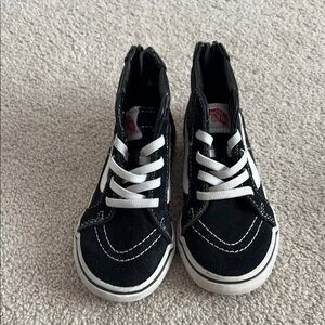 Vans Kids Black and White Sneakers